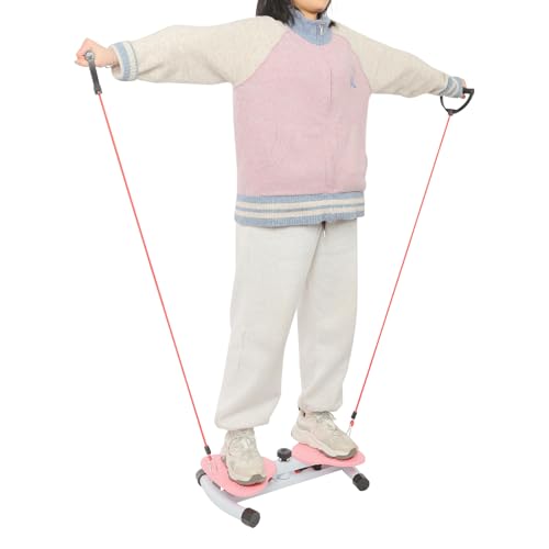 Waist Twister Machine - Ab Twist Board for Home Gym - Pink