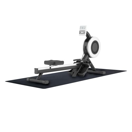 MotionTex 8ft Fitness Equipment Mat for Home Gyms, Black, 96"L x 30"W x 0.1"Th