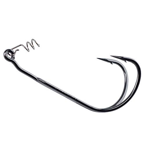 Wide Gap Live Bait Hooks - Size 4 Frog Hook, Smoke Satin