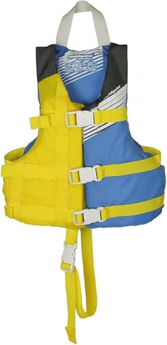 Stohlquist Kids Life Jacket 30-50 lbs Yellow/Blue USCG Approved Type III PFD
