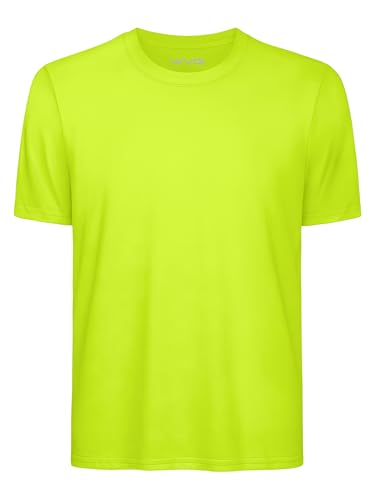 Neon Yellow Kids Rash Guard Swim Shirt UPF 50+ - 9-10 Years