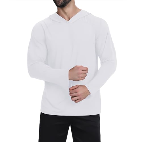 Men's Quick-Dry UPF 50+ Sun Hoodie - Lightweight Fishing Shirt