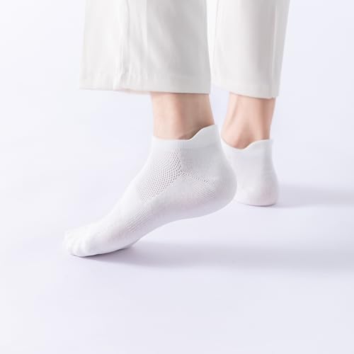Women’s Low Cut Athletic Ankle Socks with Tab - 6 Pairs