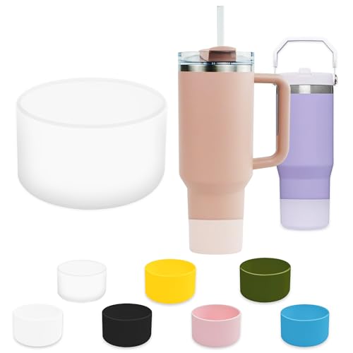 Silicone Protective Boot for Tumblers - Anti-Slip Bottom Sleeve - Clear