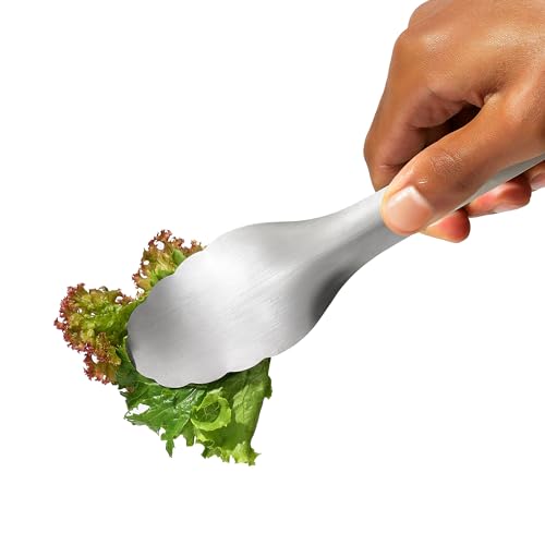 OXO Steel Serving Tongs - Kitchen Utensils for Tossing, Serving & Salads