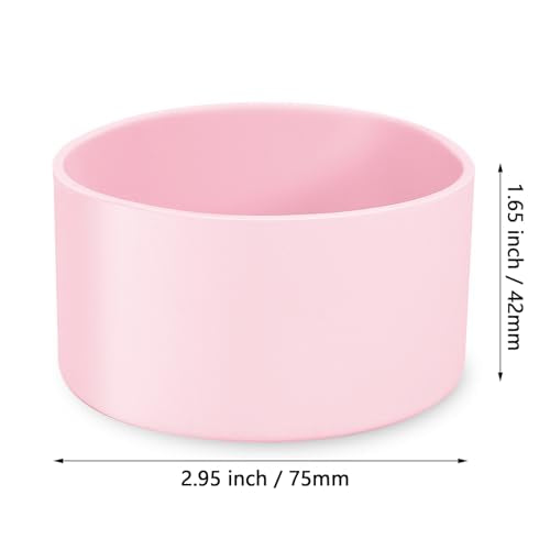 Silicone Water Bottle Boots - 2 Pcs Pink, 3 Inch Diameter