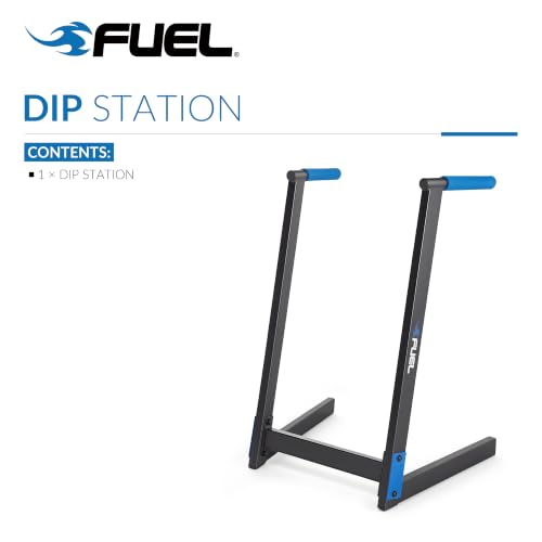 Dip Station for Bodyweight Training - Black/Blue