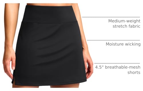 High Waisted 16" Skorts with Pockets | A Line Casual Athletic Skirt for Women