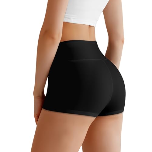 High-Waisted Tummy Control Shapewear Shorts - Large/X-Large, Black
