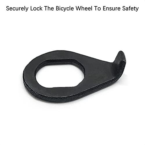 M10 Bicycle Hub Safety Washers - Heat-Treated Steel, 2-Piece Set