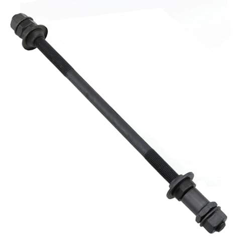 9.45 Inch Bicycle Hub Axle Kit - 3/8 Inch 26 TPI Steel Shaft