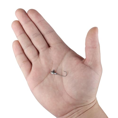 Hybrid Fishing Jigheads - 1/32 oz Fish Head - 4 Hook Size
