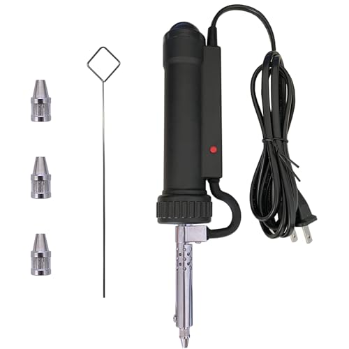 Electric Solder Sucker Vacuum,Automatic Desoldering Pump,Black Desoldering Tool For One-Handed Use And Reliable Suction,Designed for extended use Tin Removal Work Ac110v 30w Desoldering Gun