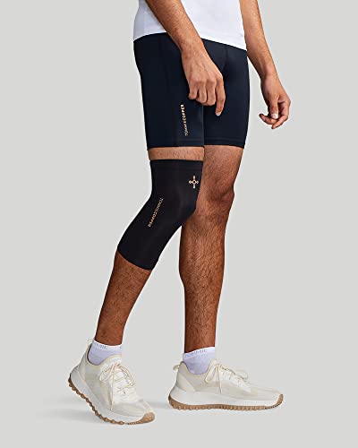 Tommie Copper Unisex Compression Knee Sleeve Large Black - Supports & Odor Control