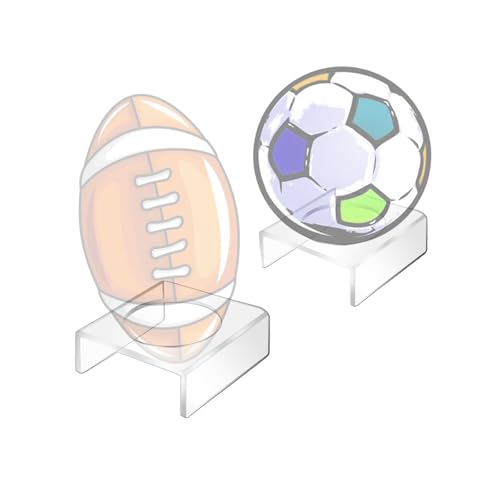 Acrylic Football Display Stand - 5mm Thick Holder for Sports Balls