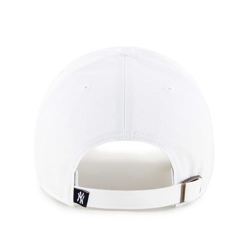 New York Yankees Adjustable Cap - Clean Up Style - White