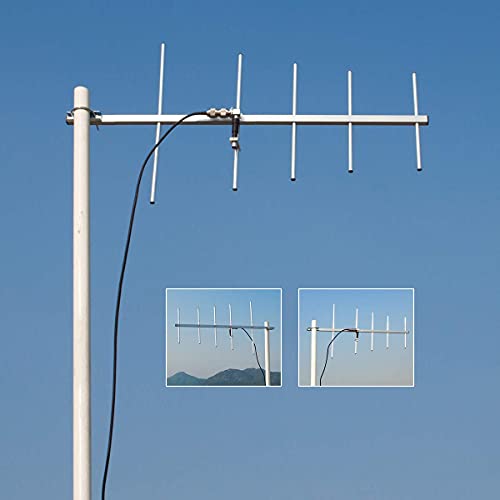 UAYESOK UHF 5 Elements Yagi Antenna 70cm 9dBi Outdoor Directional Radio Antenna