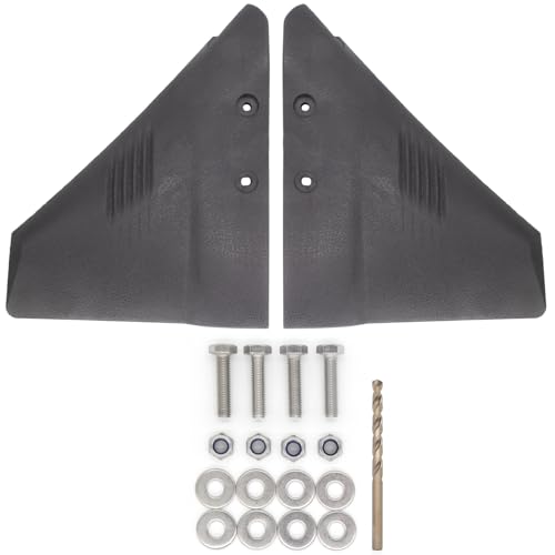 QUICKMARINER Hydrofoil Stabilizer for Outboard Motors 5-150 HP Black