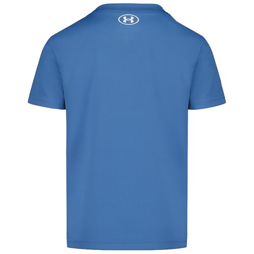 Under Armour Boys' Aegean Blue Logo Graphic T-Shirt - Relaxed Fit, UA Tech™ Fabric