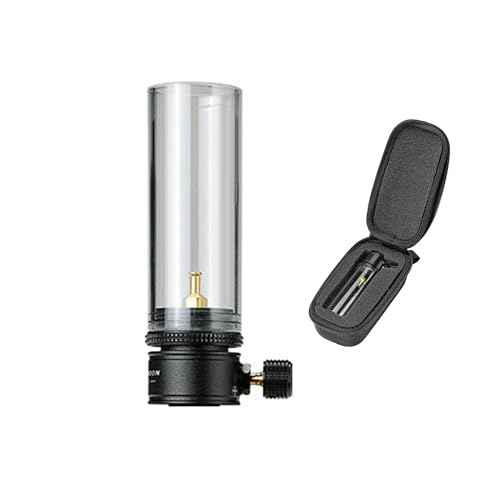 CAMPINGMOON Candle Lantern Gas Mini Small Camping Backpacking Black BKT-1D