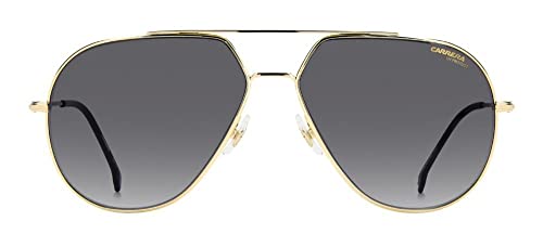 Carrera Men's Pilot Sunglasses 61mm Grey Lenses Gold Frame UV Protection