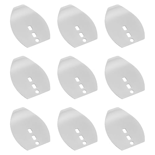SG 50Pcs Original Stainless Steel Jig Dancer Blades – 20x15.8mm Thick 0.4mm, Freshwater & Light Saltwater