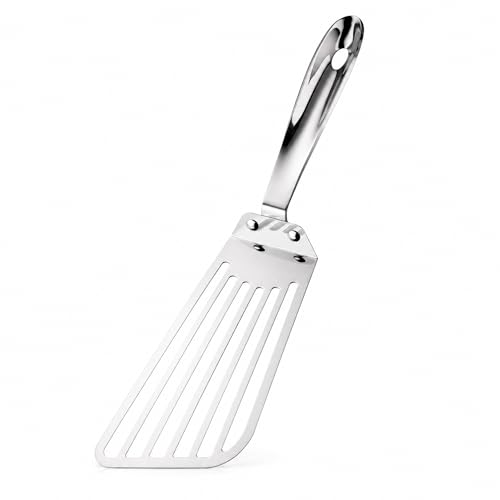 Stainless Steel Fish Spatula - Flexible Egg Turner, 12.6 inch