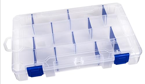 Divided Tackle Box with 12 Zerust Dividers - 24 Compartments