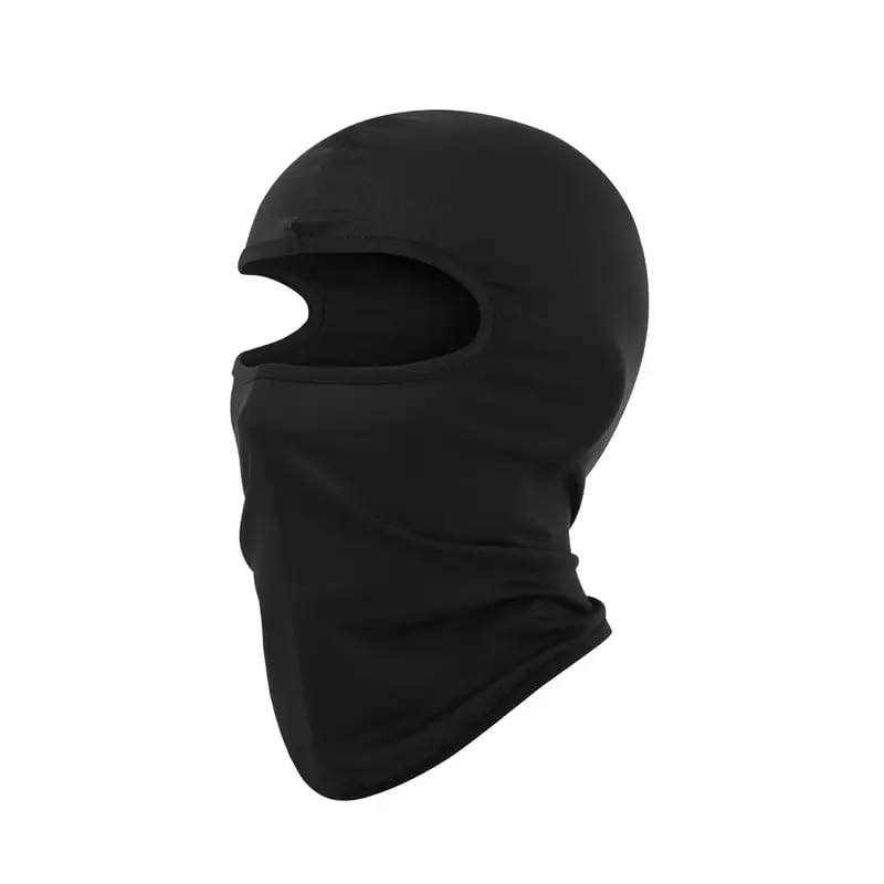 Thin Full Face Black Balaclava Ski Mask for Men & Women - One Size