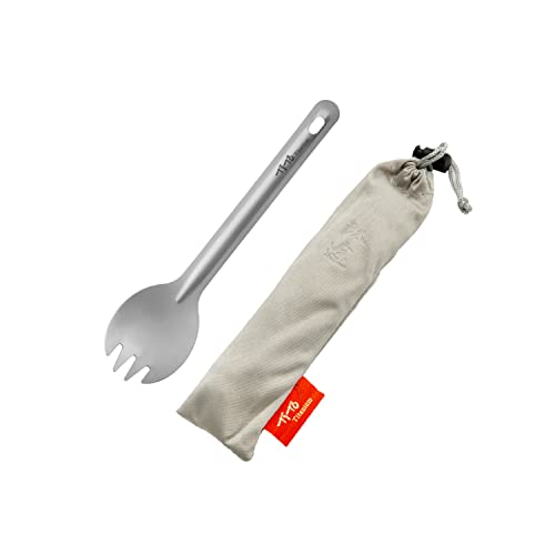 Lightweight Titanium Spork - Sandblasting Spork for Camping