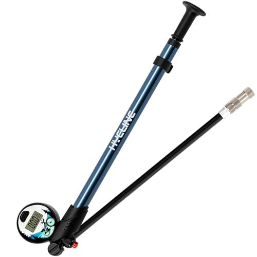 Hycline Digital Titanium Shock Pump for Mountain Bike Suspension, 300 PSI