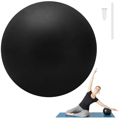 9-Inch Small Pilates Ball for Core Training and Yoga - Black