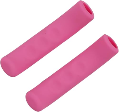 Bike Brake Lever Grip Covers - Shock Absorption Silicone - Pink