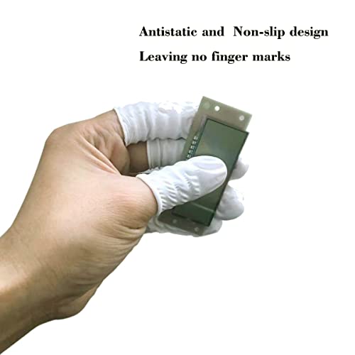 Medium Disposable Nitrile Finger Cots - 100pcs White