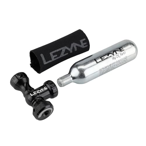 Lezyne Control Drive CO2 Bike Tire Inflator with 16g Cartridge, Black