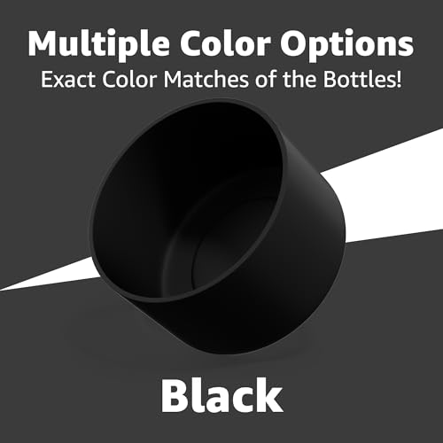 Silicone Boot Protector for Yeti Rambler Jr 12oz & 18oz Bottle - Black