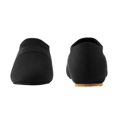 SANGEESON Slip-On Jazz Shoes for Men & Women - Black, Size 9-9.5 Women / 8-8.5 Men
