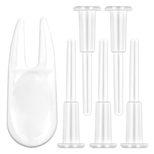 Exercise Ball Plug Replacement Kit - 5 Air Stopper Plugs & Remover Tool