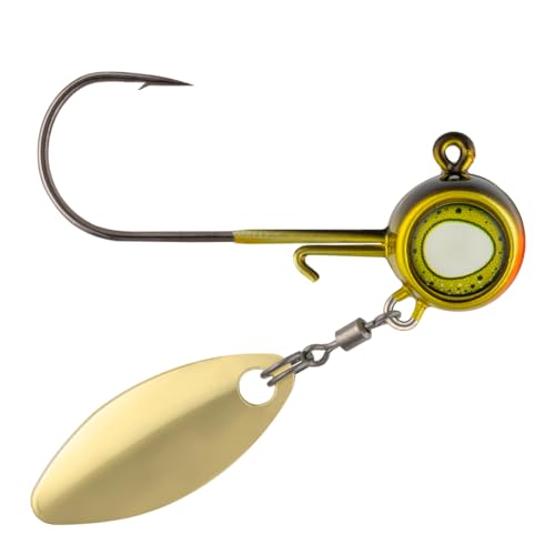 Versatile Walleye Spin Jig with Thumper Willow Blade - 1/8 Oz