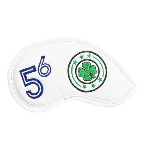 Wedge Golf Iron Head Covers - White 56° - 1 Pack