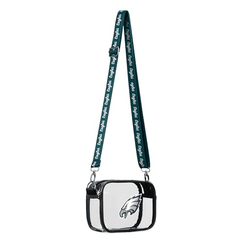 NFL Team Logo Stripe Clear Crossbody Bag for Game Day