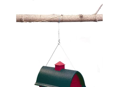 Heavy-Duty Bird Feeder Cable & S-Hook - 36 Inch Hanging Solution