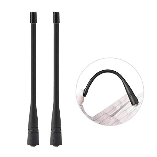 2-Pack SMA Female Antenna for UHF 400-470MHz Walkie Talkies
