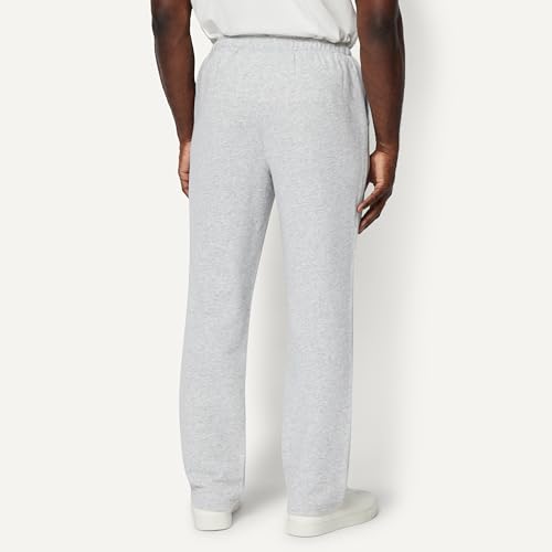 Men's Regular-Fit Soft Cotton Open-Hem Sweatpants - XX-Large Light Grey Heather