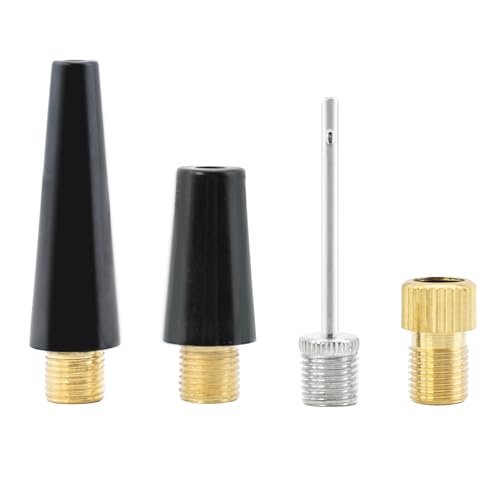 Quacc 4 PCS Universal Ball Pump Needles Bike Inflatable Adapter Set