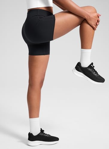 Girls Butterluxe Biker Shorts - Extremely Soft Compression, Medium Black