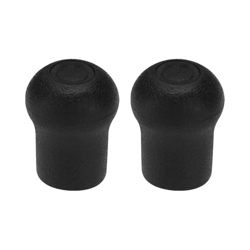eMagTech 2pcs PVC Fishing Rod Butt Cap Protector End - 19mm, Black, 45.5x35mm, DIY Repair & Building