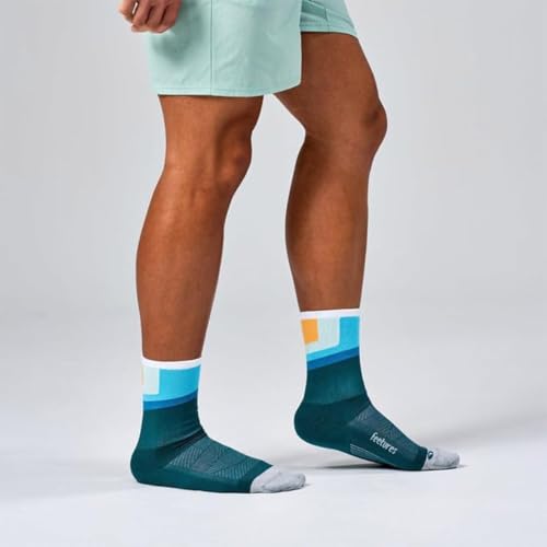 Feetures Elite Light Cushion Mini Crew Sock - Medium Breezy Court, 1 Pair