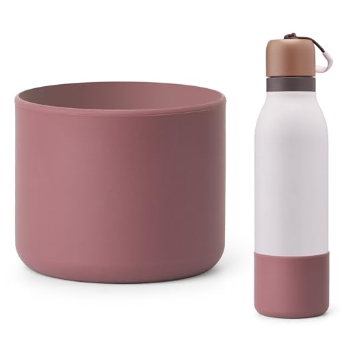 Silicone Boot for 18/24 oz Owala FreeSip Twist Water Bottle - Reddish Brown