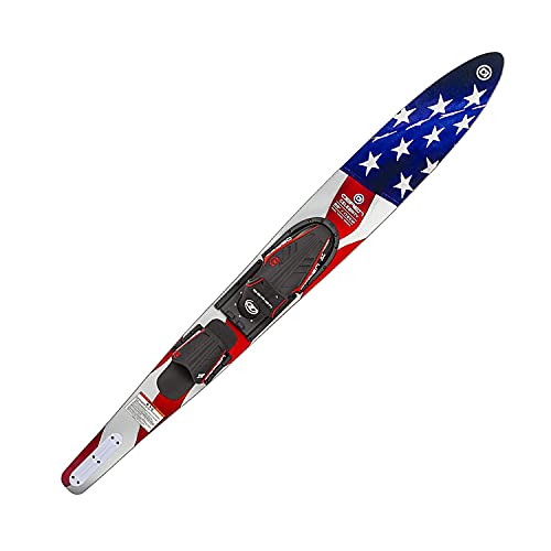 68" Combo Water Skis with Adjustable Bindings - Multicolor